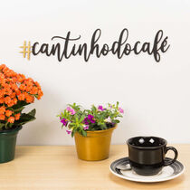 Palavra Decorativa MDF para parede #Cantinho do Café