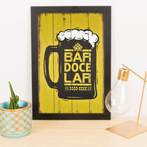 Quadro Decorativo Bar Doce Lar - 33x22 cm 
