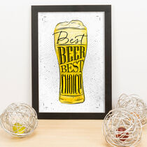 Quadro Decorativo Best Beer Best Choice - 33x23 cm