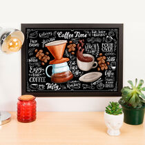 Quadro Decorativo Coffee Time - 32x45 cm cm