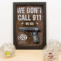 Quadro Decorativo Don´t Call 911 - 33x22 cm  