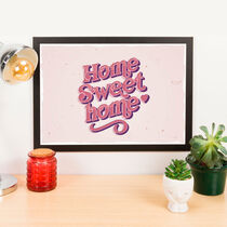Quadro Decorativo Home Sweet Home - 32x45 cm cm