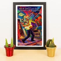 Quadro Decorativo New Orleans Jazz -  33x22 cm