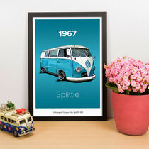 Quadro Decorativo VW Kombi 1967 - 45x32 cm