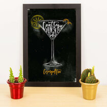 Quadro Decorativo Cosmopolitan - 33x23 cm