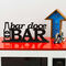 Palavra decorativa MDF com base - Bar Doce Bar