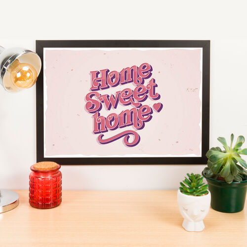 Quadro Decorativo Home Sweet Home - 32x45 cm cm