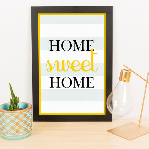 Quadro Decorativo Home Sweet Home - 33x23 cm